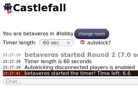 Castlefall user interface